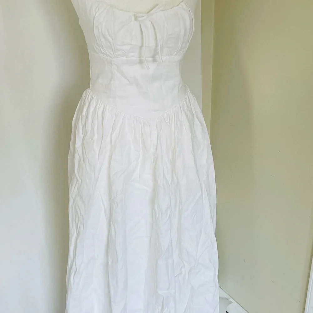 NWT $280 Reformation Balia Linen Dress size 2 - Picture 4 of 13